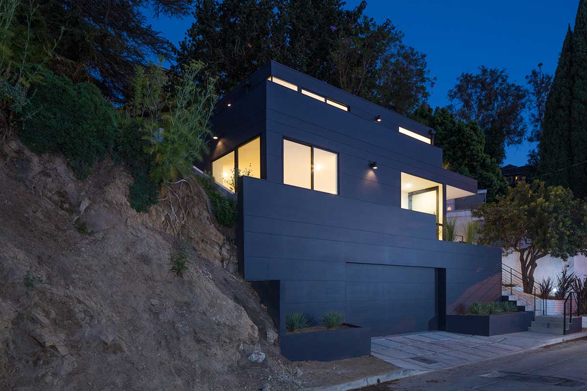 modern slope house side anx - Tilt Shift House