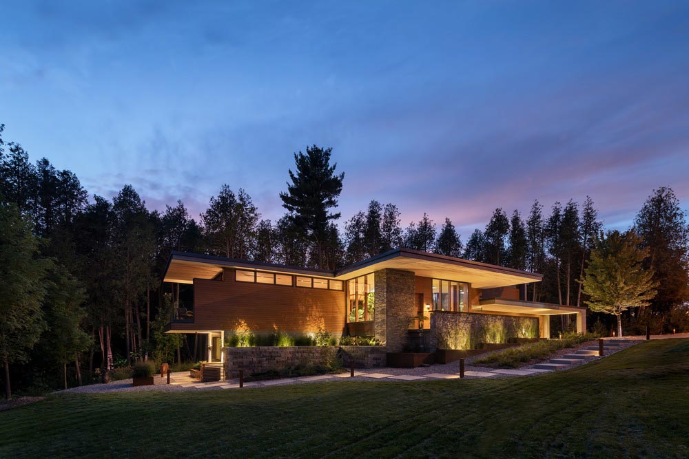 modern split level house design exterior - Petaluma House