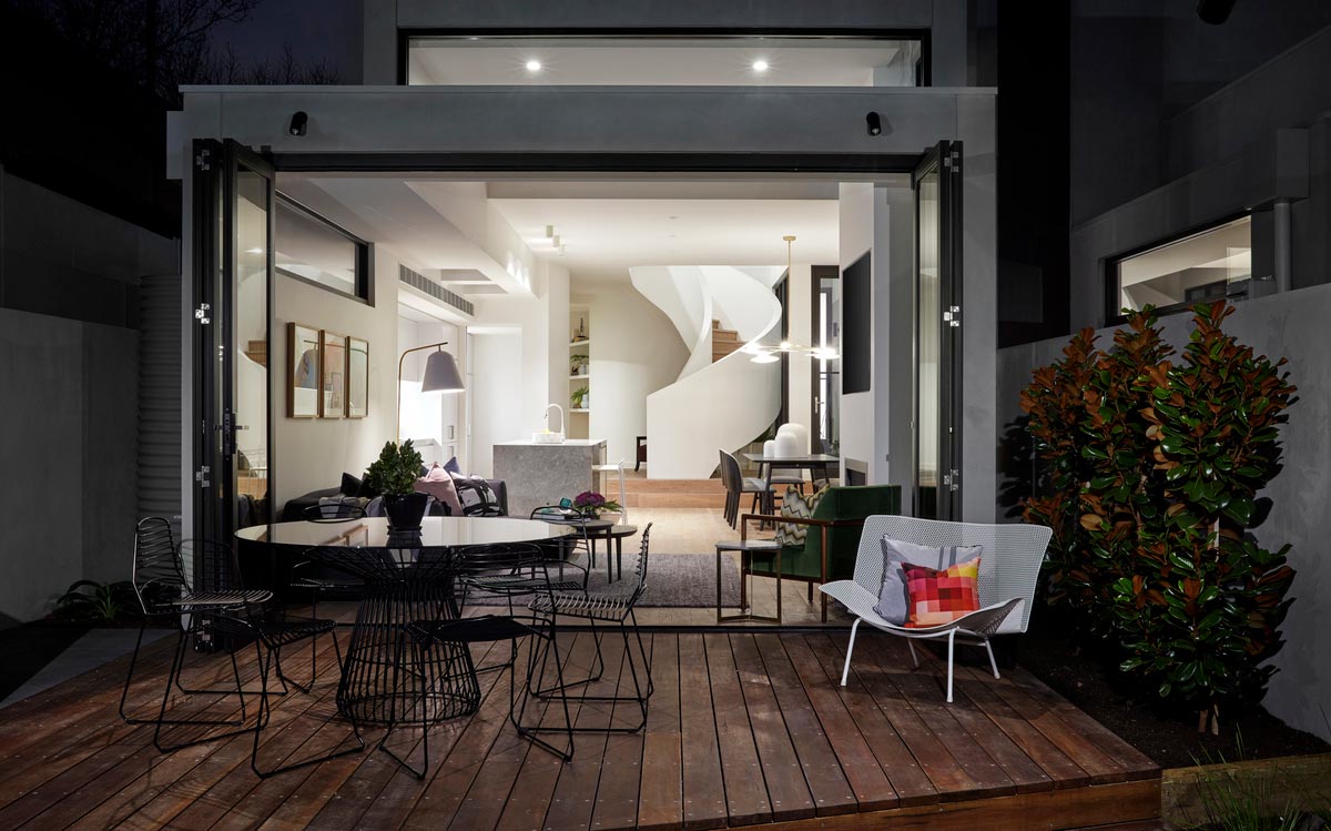 modern townhouse deck - Cressy Townhouses