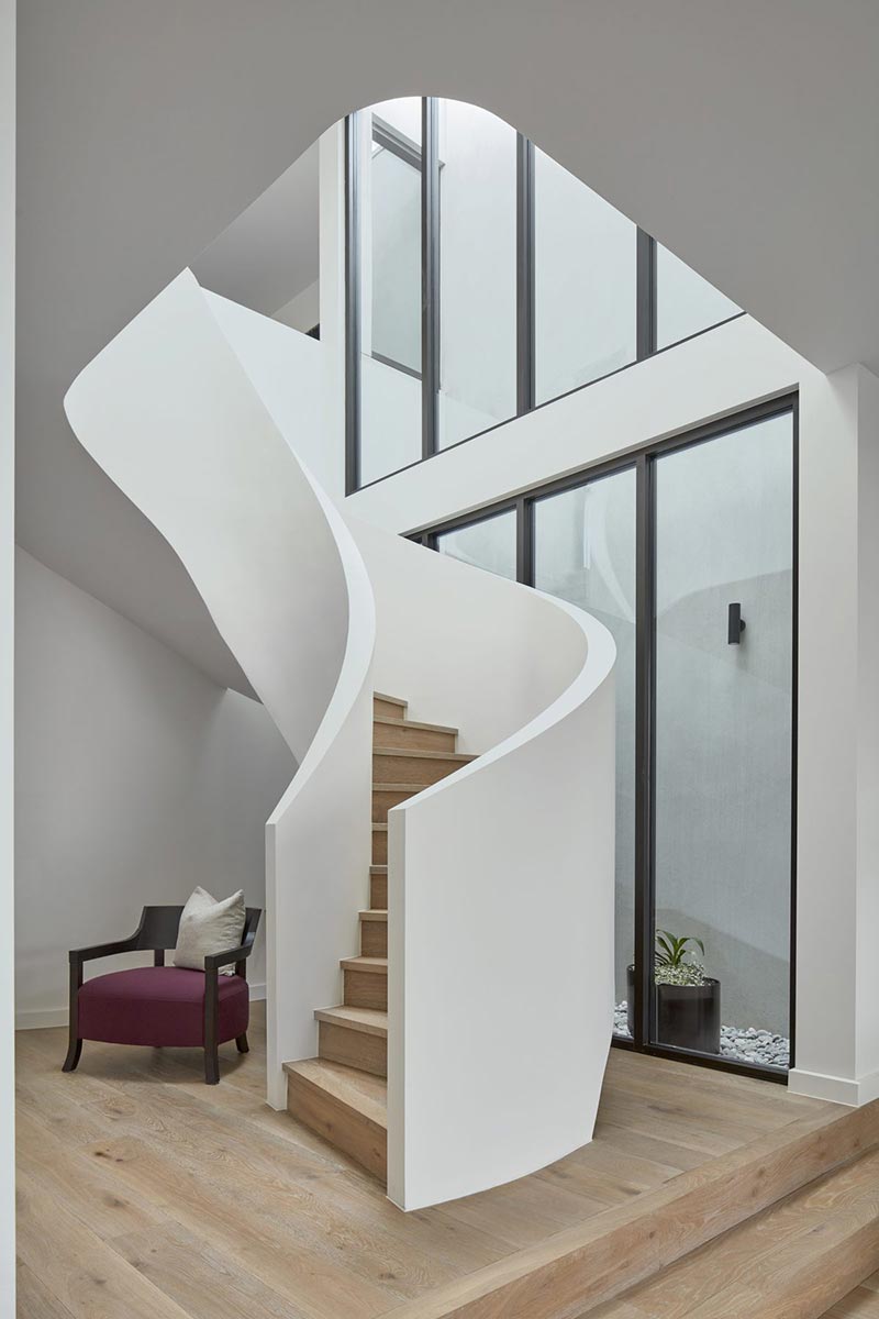 modern townhouse staircase design - Cressy Townhouses