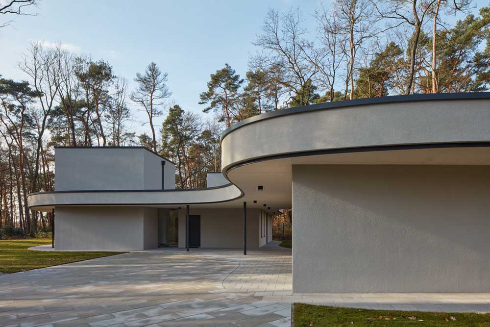 modern villa curve roof - Forest Villa