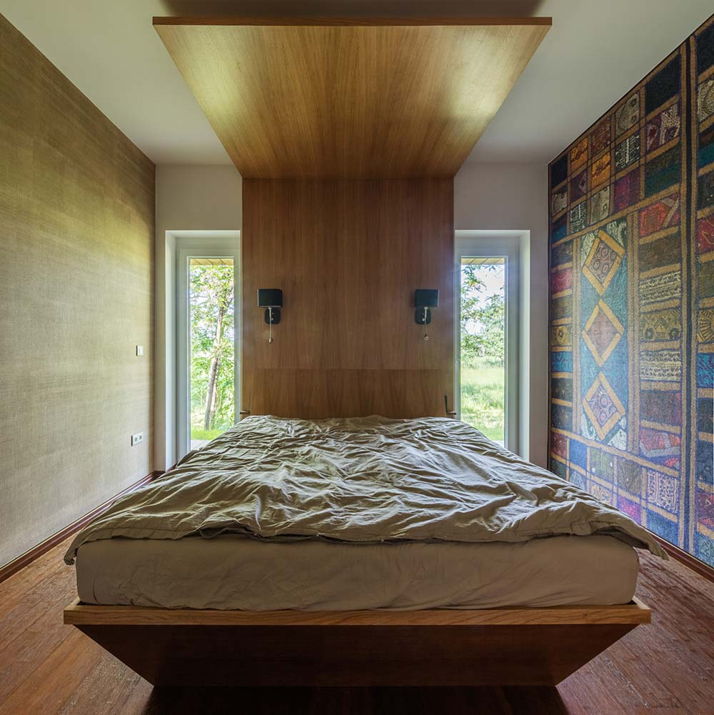 modern wooden house bedroom arc - Modern Wooden House