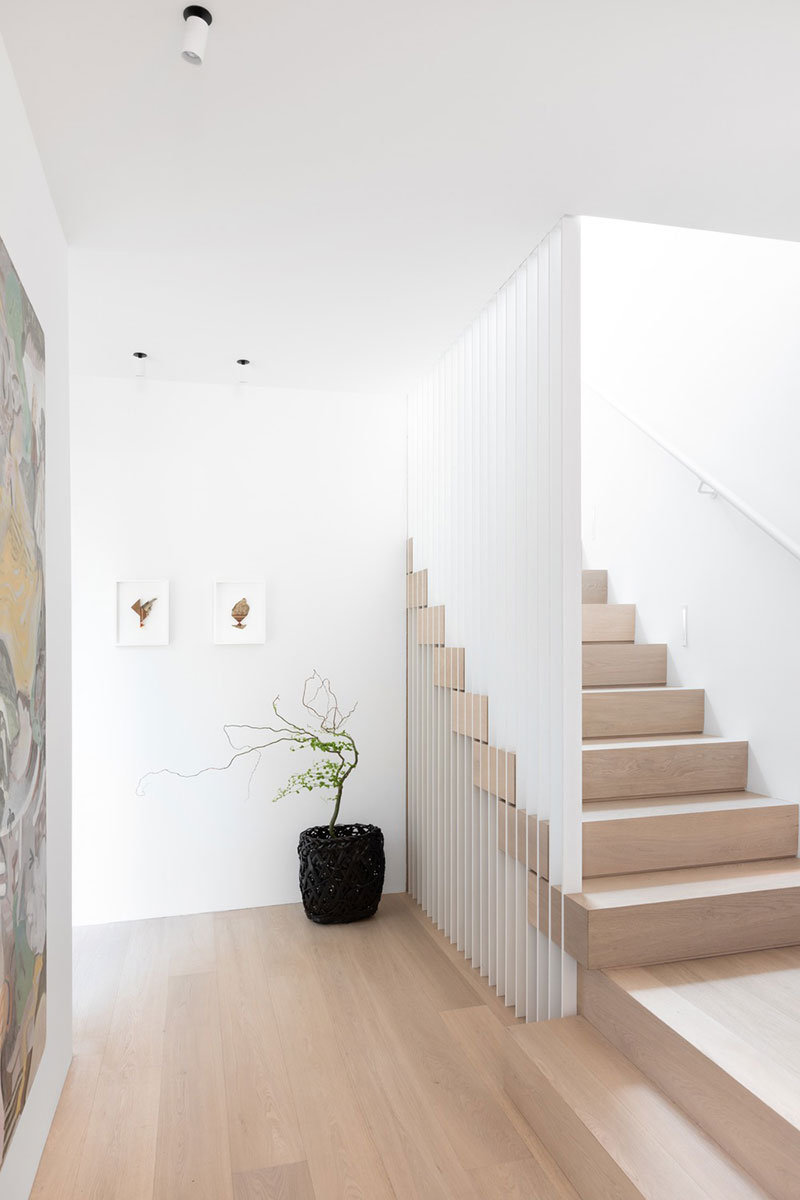narrow home stairs design - Saint George House