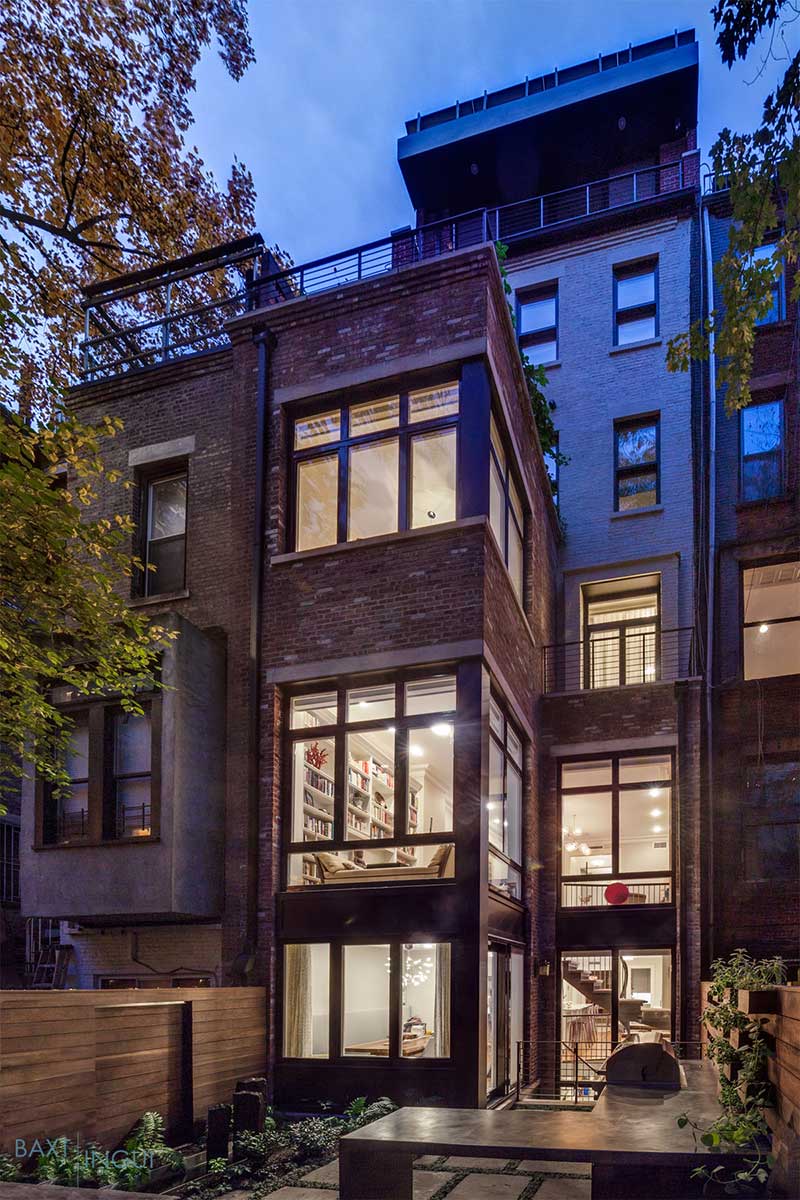 nyc townhouse design back - Manhattan's First Passive House