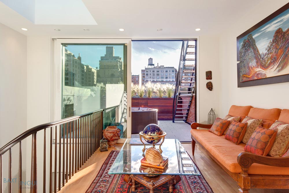 nyc townhouse design terrace - Manhattan's First Passive House