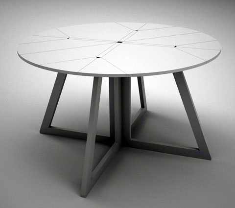 Origami shop folding table