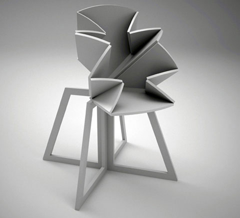 origami folding table 3 - Grand Central: origami style folding table