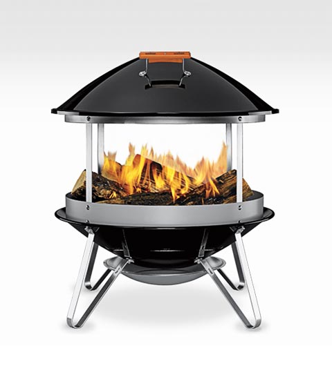 outdoor fireplace weber1 - Weber Wood Burning Fireplace: the perfect outdoor companion