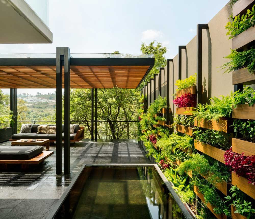 outdoor green wall design asp 1000x857 - Villa Jardin
