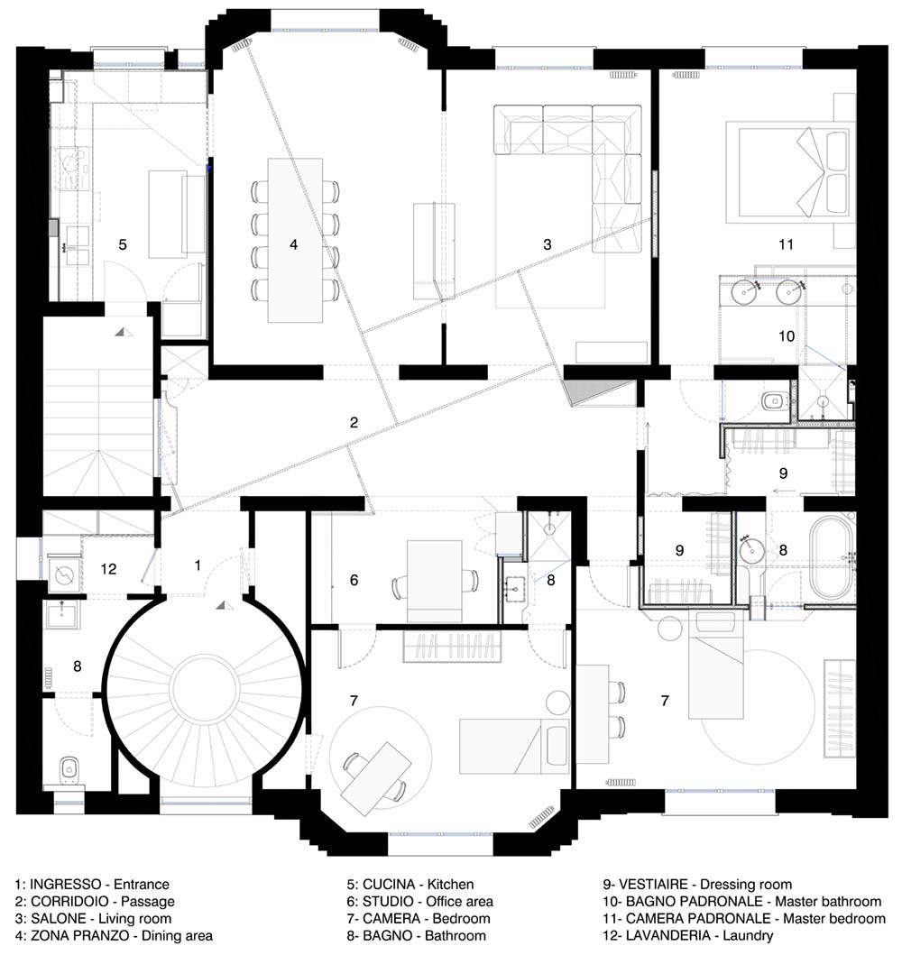 Paris Apartment Interior Design Plan