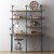 pipe desk shelving rh 50x50 - Industrial pipe desk and shelving: stylishly industrious