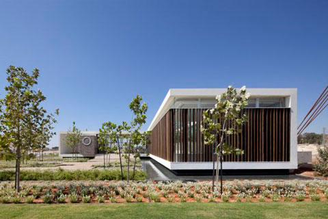 prefab office pavilion 1 - Pavilion 2012: an ephemeral prefab architecture
