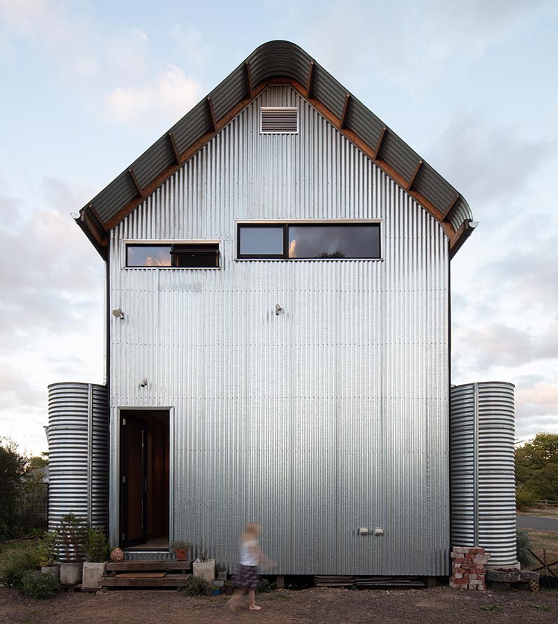 recyclable house design facade ii - The Recyclable House