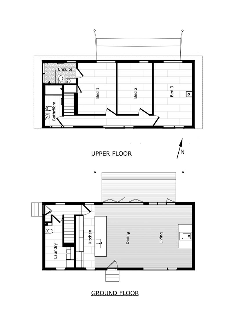 recyclable steel house plan ii - The Recyclable House