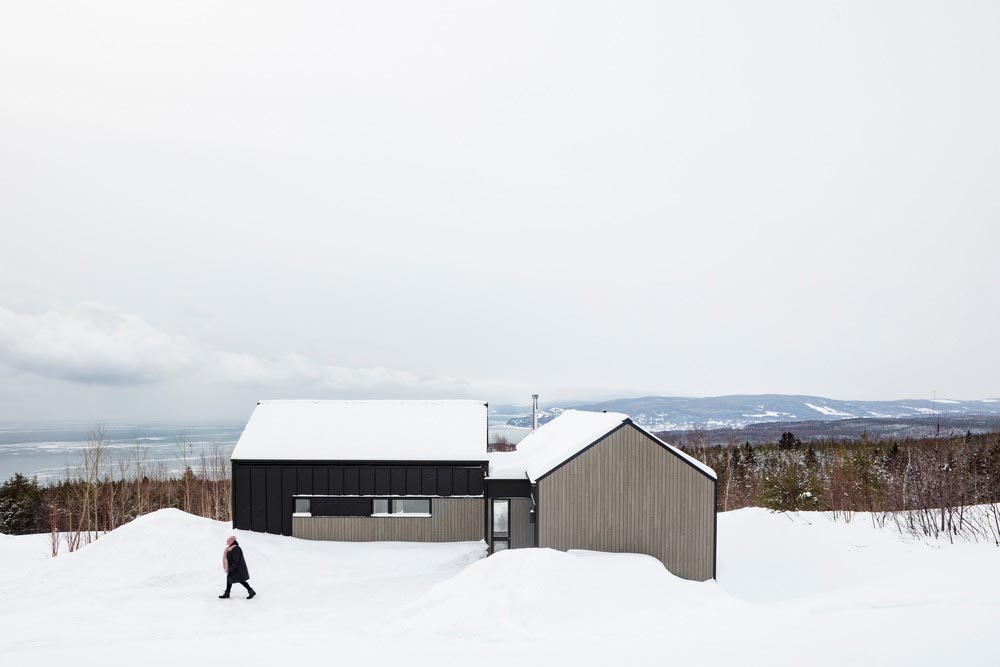 rustic cabin design facade bt - The Driftwood Chalet