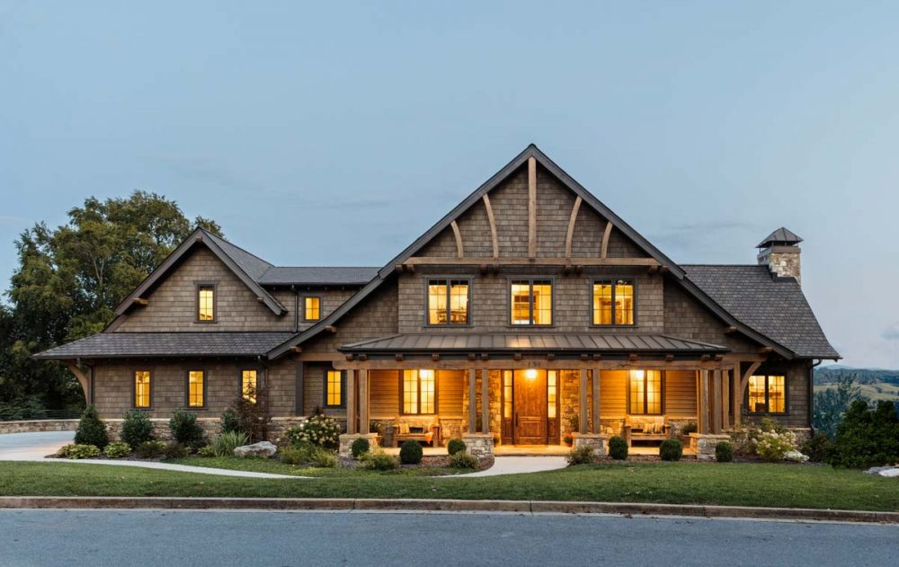 rustic mountain home design 1000x631 - East Tennessee Residence