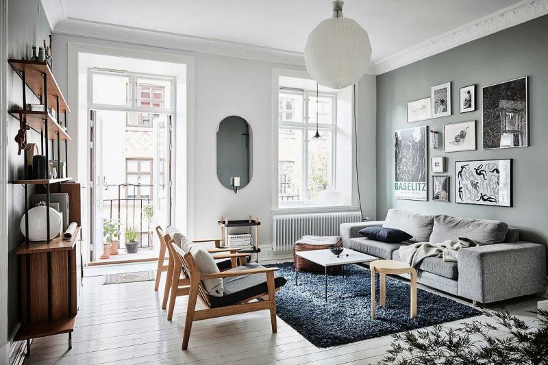 scandinavian apartment design 800x533 - Century-Old Apartment With Style