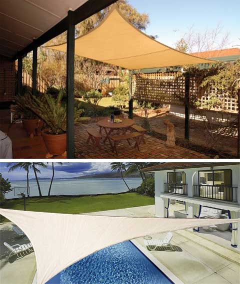 Coolaroo Shade Sail Sun Set Garden Patio