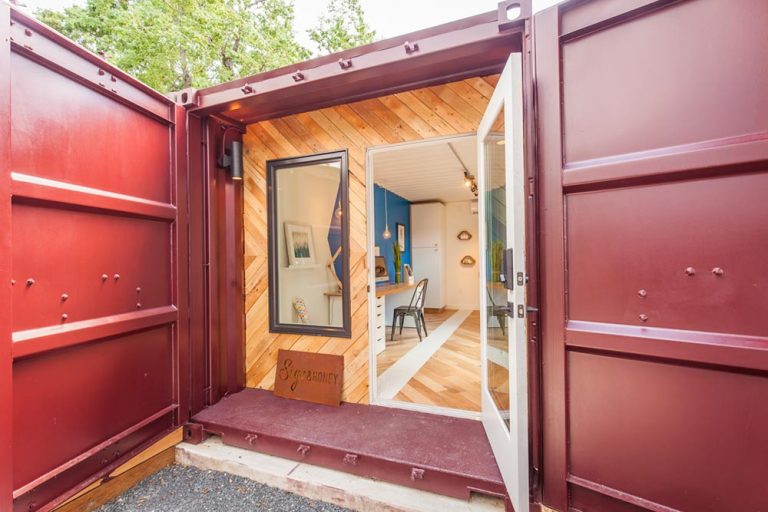 Shipping Container Office / Studio Space - Home Addition In Austin