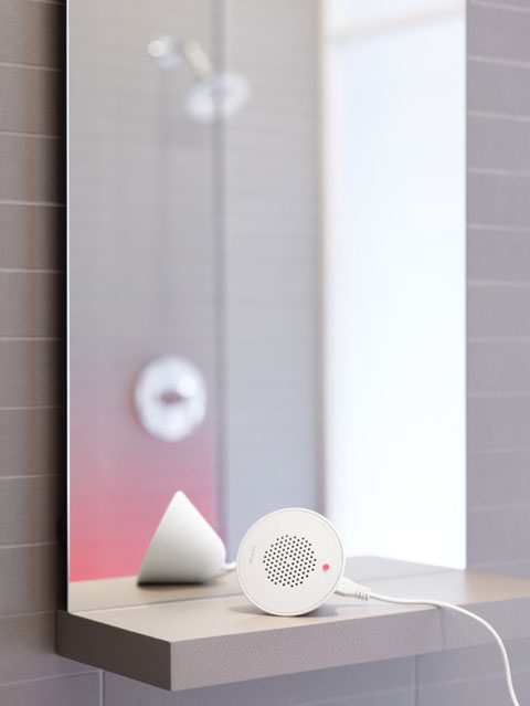 showerhead speaker moxie 41 - Moxie: showerhead + wireless speaker