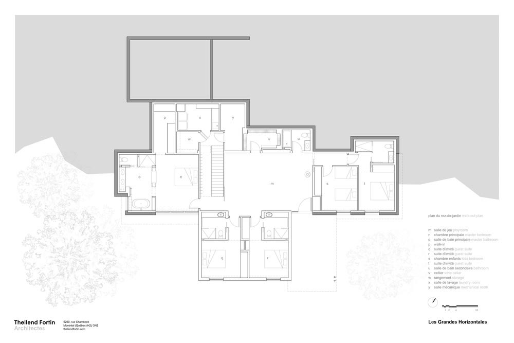 slope house design plan 2 - Long Horizontals