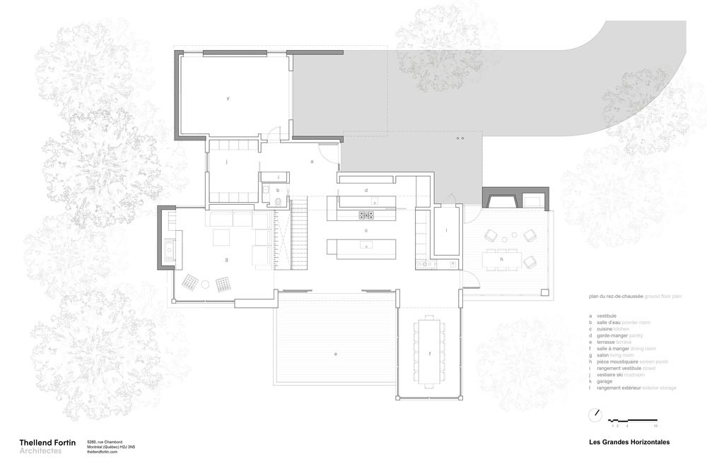 slope house design plan - Long Horizontals