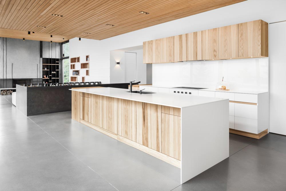 slope house kitchen design - Long Horizontals