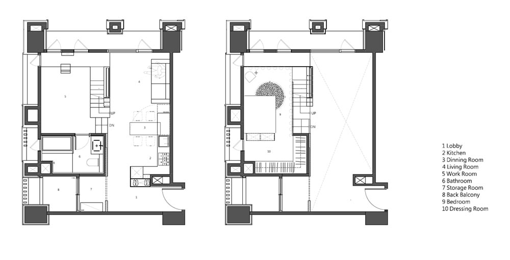 small apartment design plan kc - Apartment X