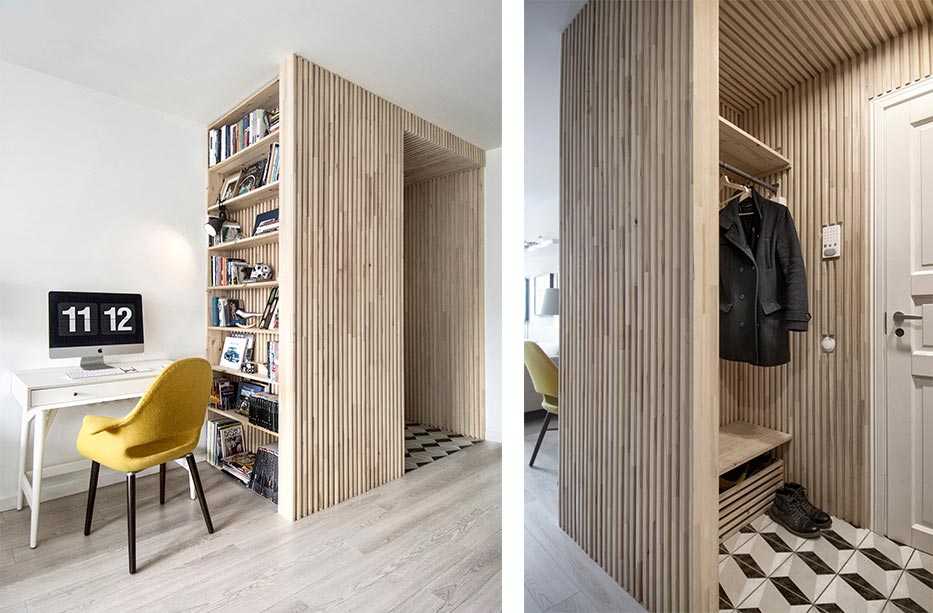 small apartment entry design int2 - Tiny Scandinavian inspired Interiors