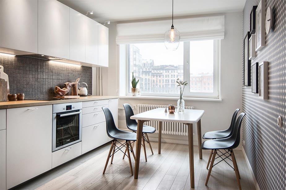 small apartment kitchen design int2 - Tiny Scandinavian inspired Interiors