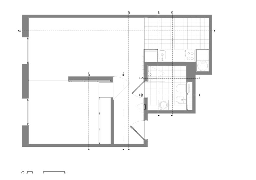 Small apartment after plan