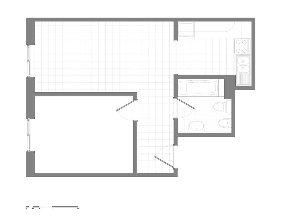 Small apartment before plan