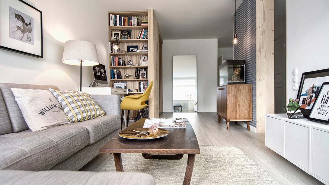 Tiny Apartment With Scandinavian-Inspired Interior Design