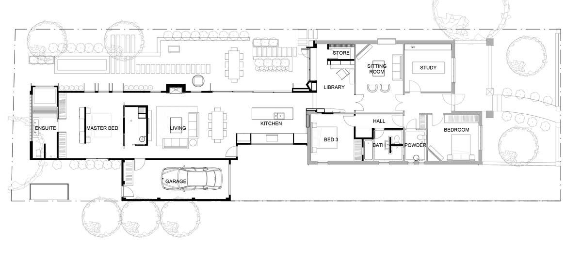 small bungalow extension plan - Sampson House