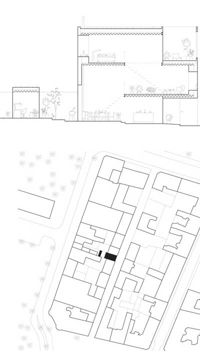 small house plan landskrona - Townhouse in Landskrona: A Small White Box