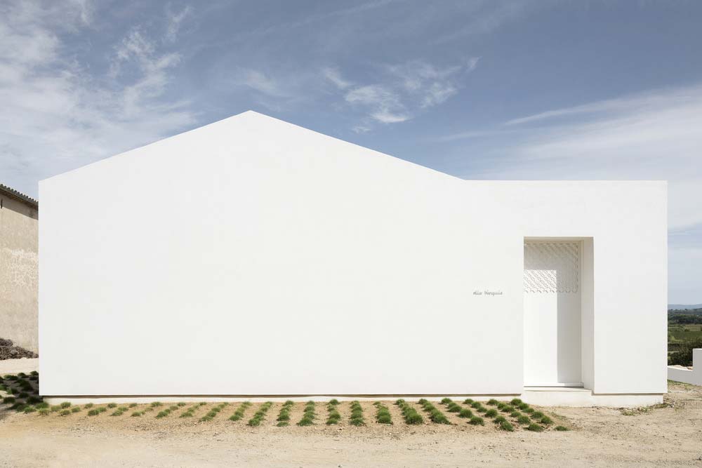 Small house white facade