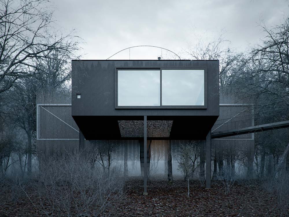 small modern cabin wojr1 - Mask House