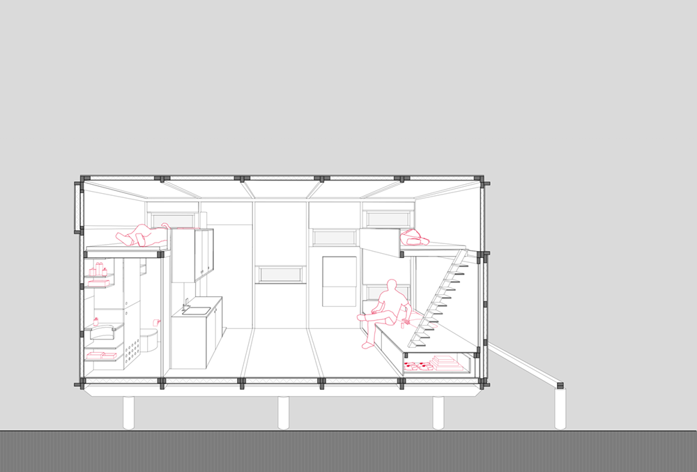 small offgrid prefab cabin plan2 - Cabin On The Border