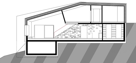 small plot house y2 plan 03 - House y2:  conjoined twin architecture