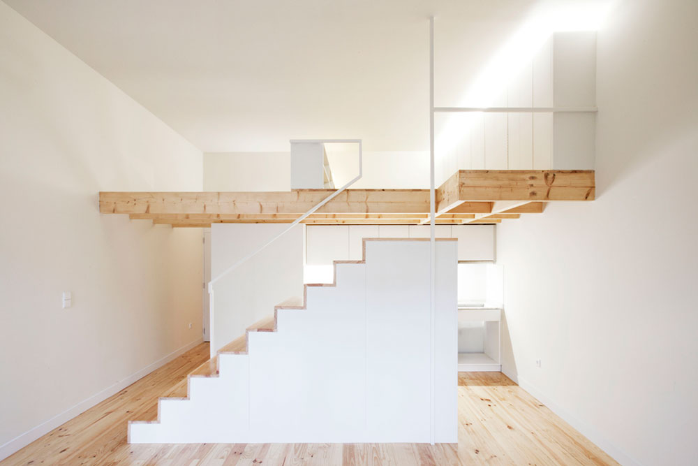Small studio apartment loft design layout