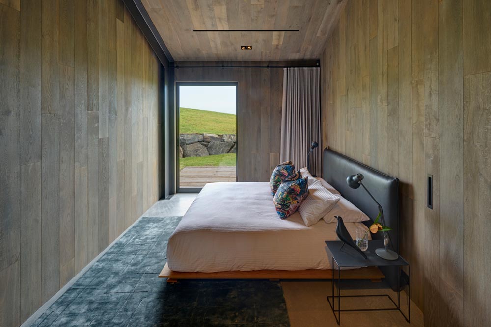 small sustainable house bedroom ac - Escarpment House