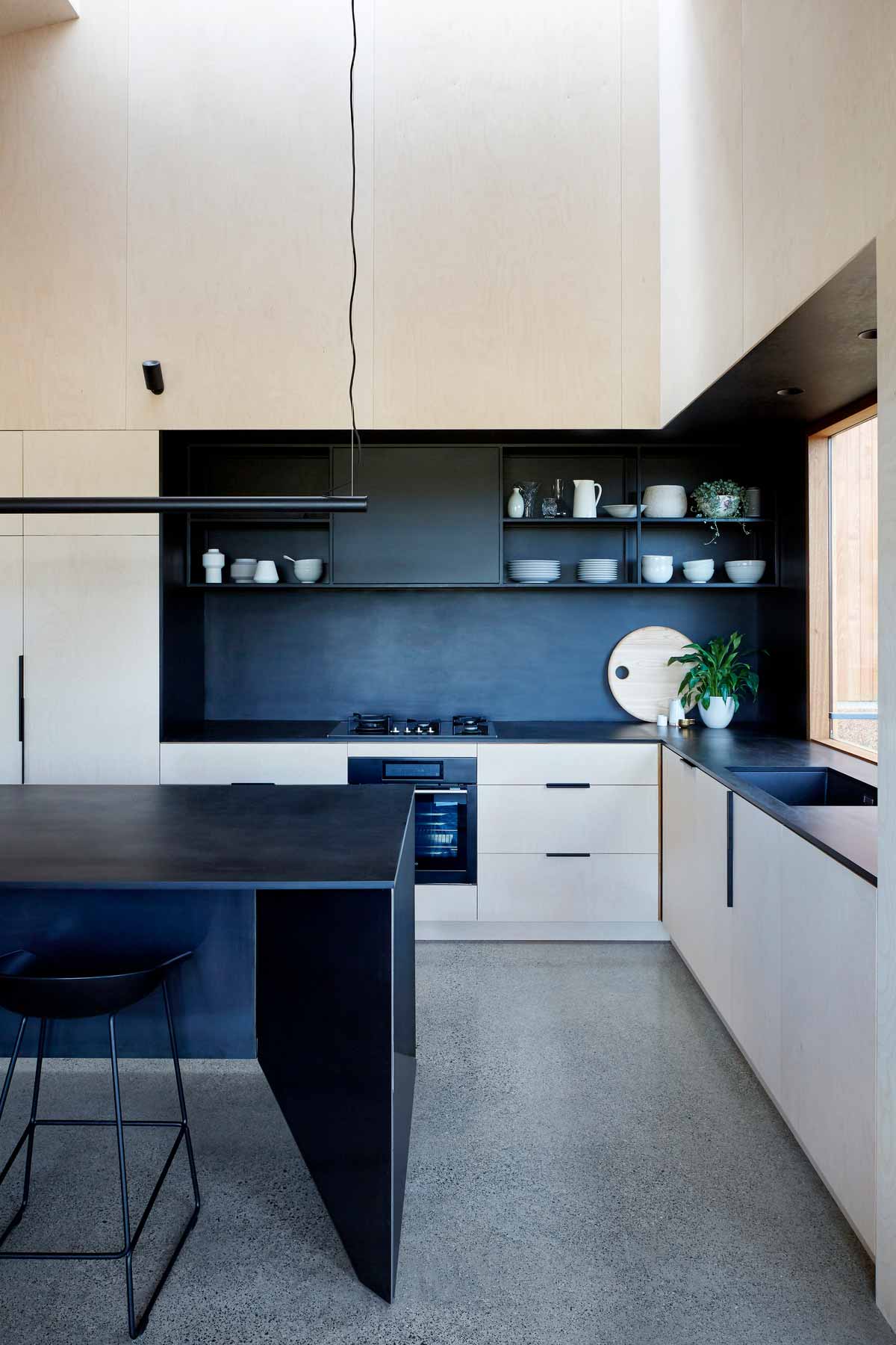 split space house kitchen design - Two Halves House