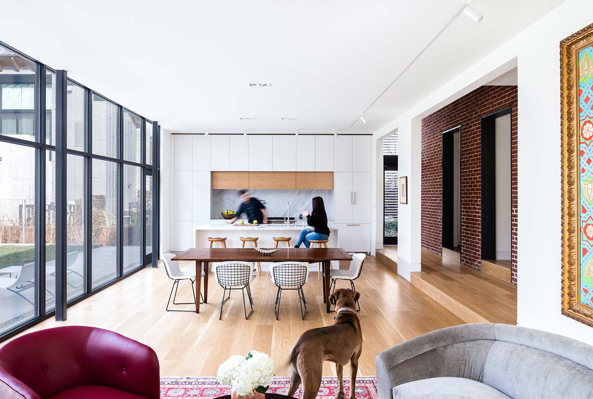 steel glass home extension kitchen - Hillcrest House Addition