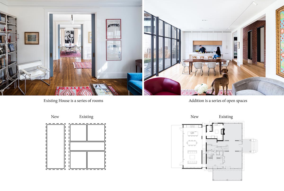 steel glass home extension plan - Hillcrest House Addition