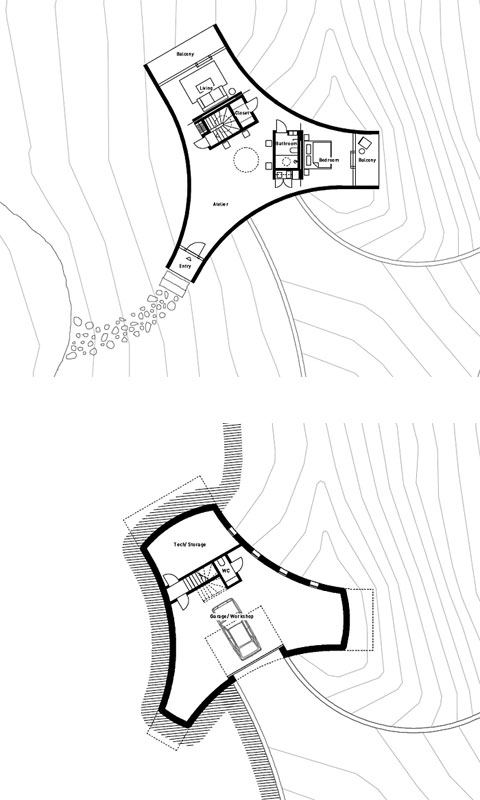 steel guesthouse plan hhf - Guesthouse: living in an art gallery