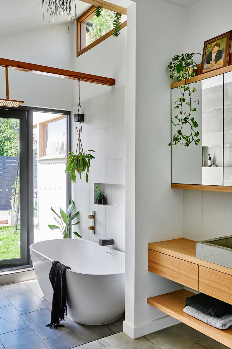 sustainable cottage bathroom design - Melbourne Vernacular