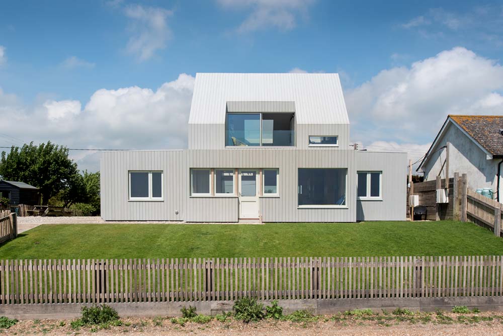 sustainable family home exterior - Chalfont Beach House