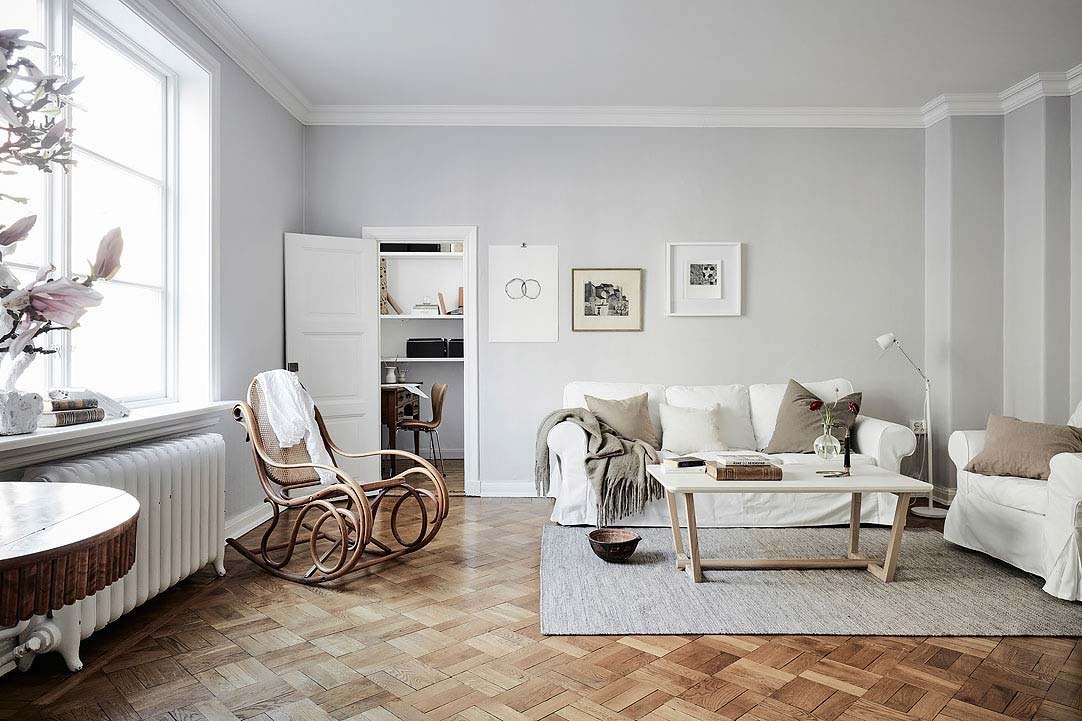 swedish apartment design 7 - Charming 20th Century Apartment