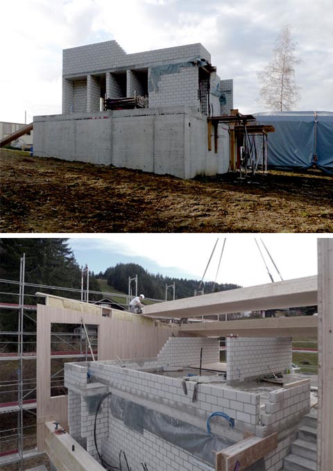 swiss challet passivhaus 4 - Neubau Passivhaus: a suspended view