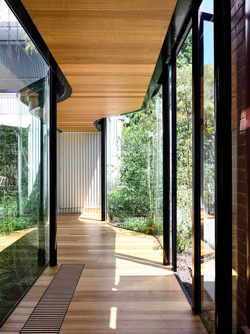 terrace house extension hallway ama - King Bill Residence